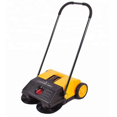 Mini Road Magnetive Floor Manual Push Asphalt Rotating Brush Sweeper